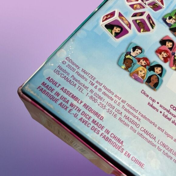 Disney 2020 Princess Yahtzee Jr. Board Game Milton Bradley COMPLETE - Picture 4 of 4